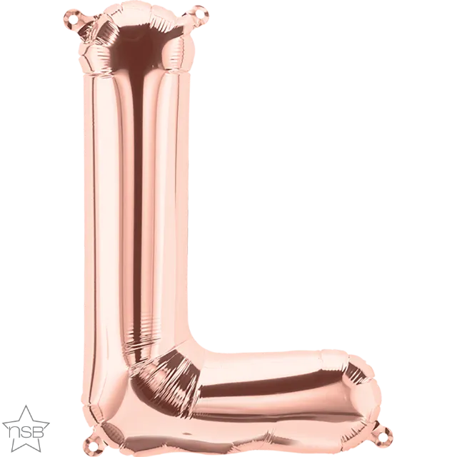 16" Letter L - Rose Gold