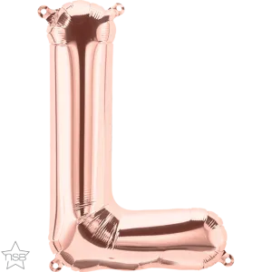 16" Letter L - Rose Gold