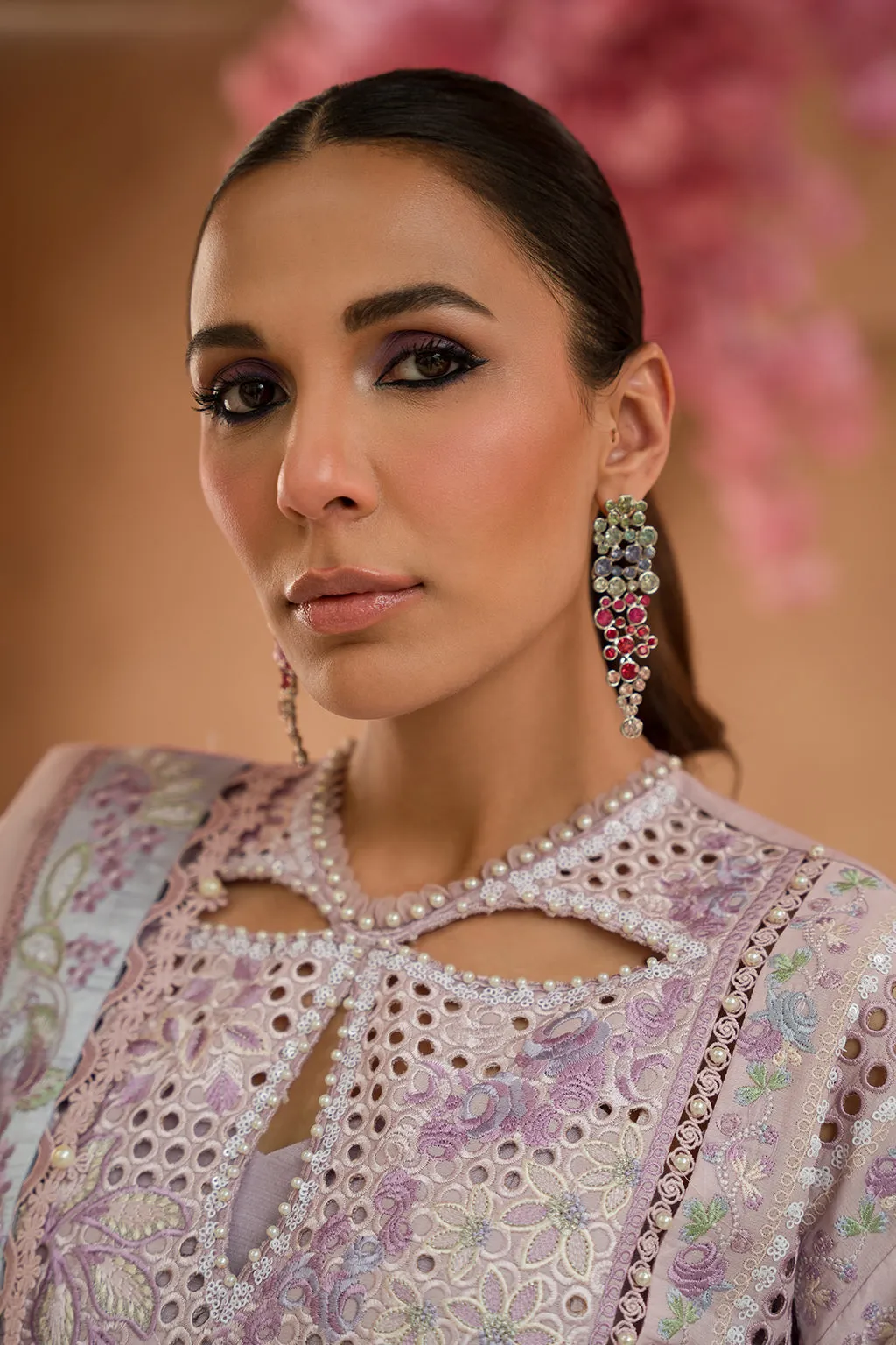 Afrozeh The Painted Garden Festiive Eid Lawn – Honeysuckle