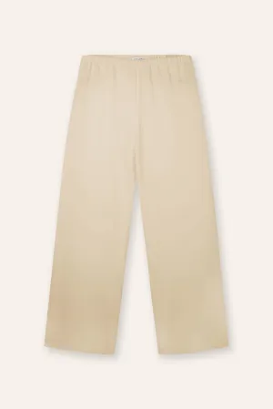 CADY wide-leg pants (Milk)