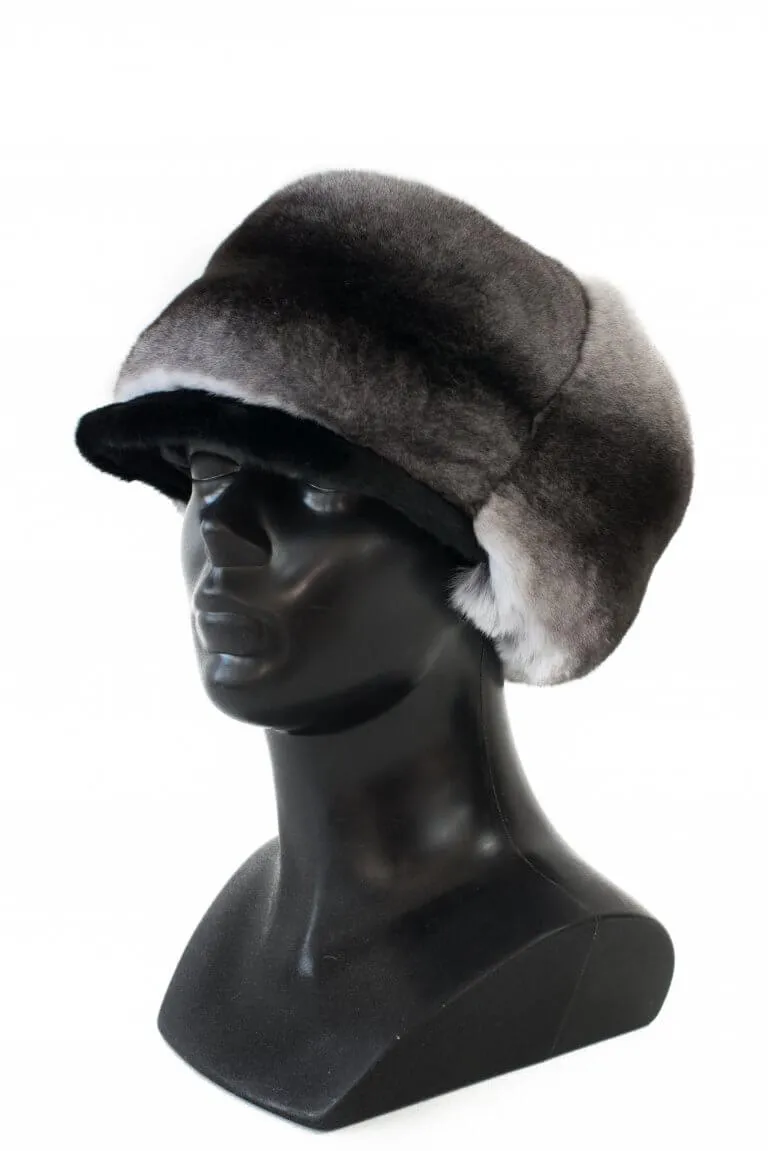 Chinchilla Fur Trapper Hat