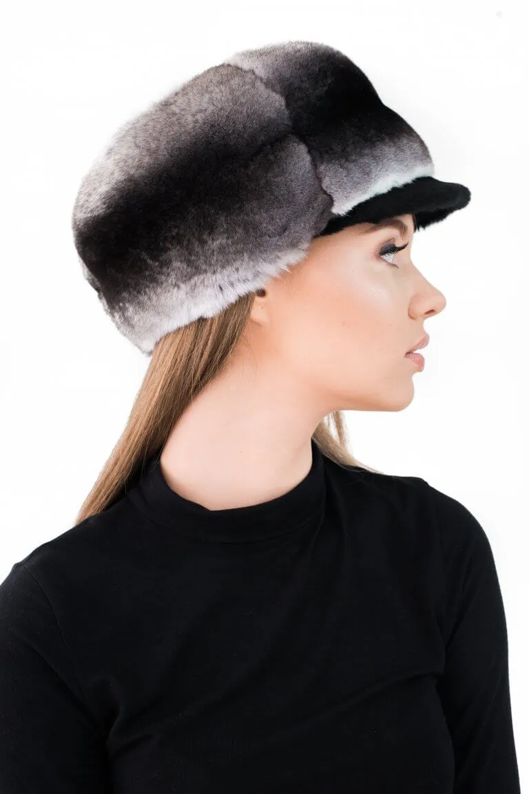 Chinchilla Fur Trapper Hat