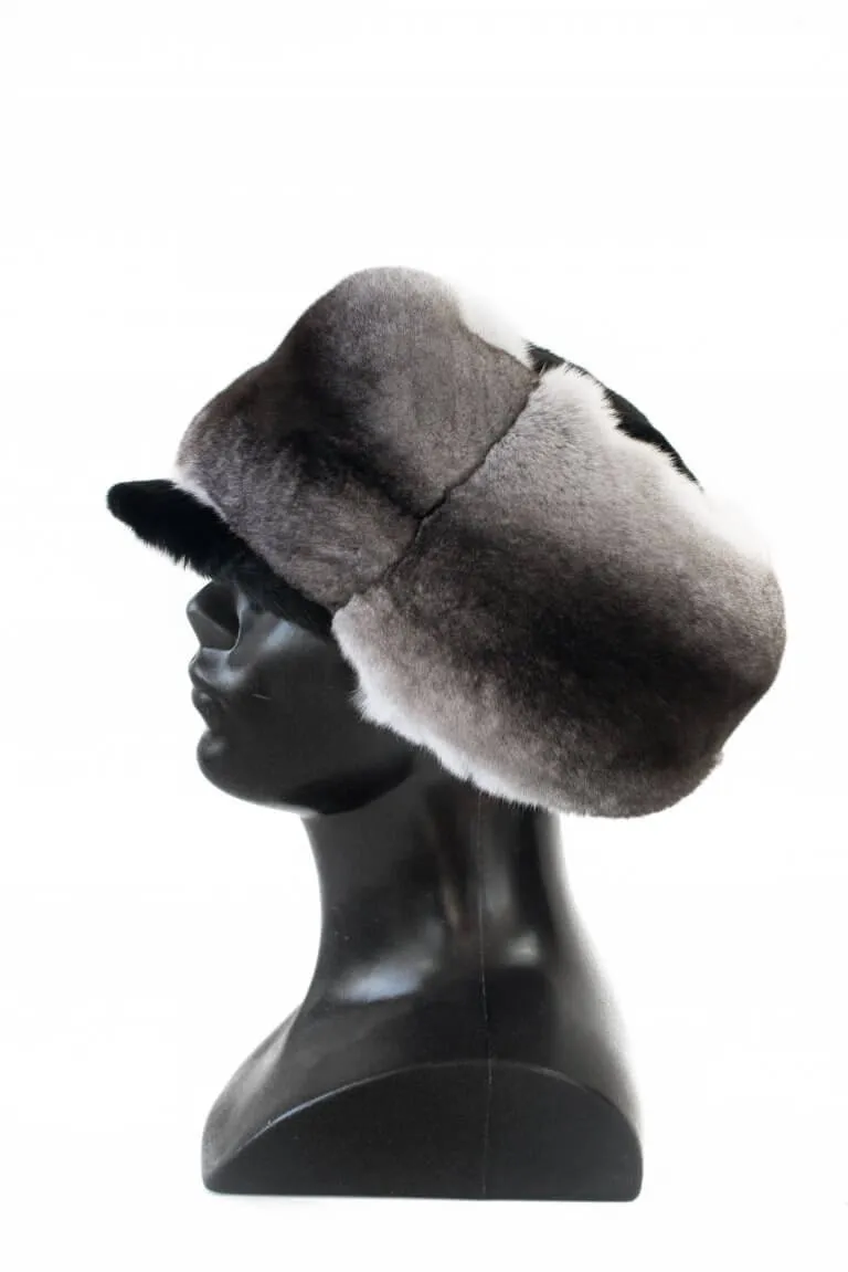 Chinchilla Fur Trapper Hat