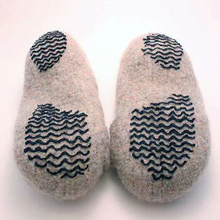 French Press Felted Slippers by Melynda Bernardi
