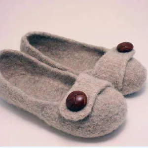 French Press Felted Slippers by Melynda Bernardi