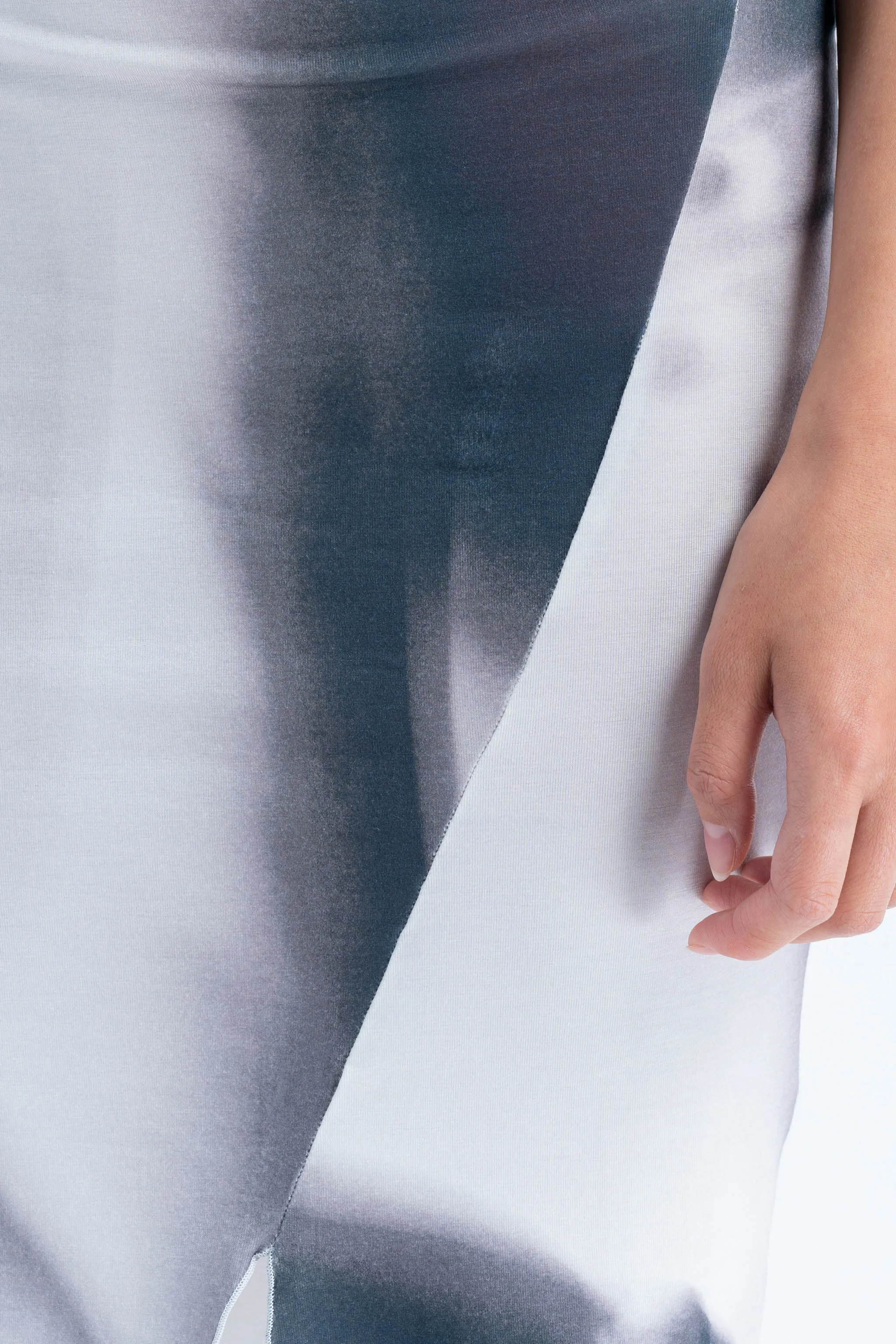 Jersey Split Skirt in Entangled