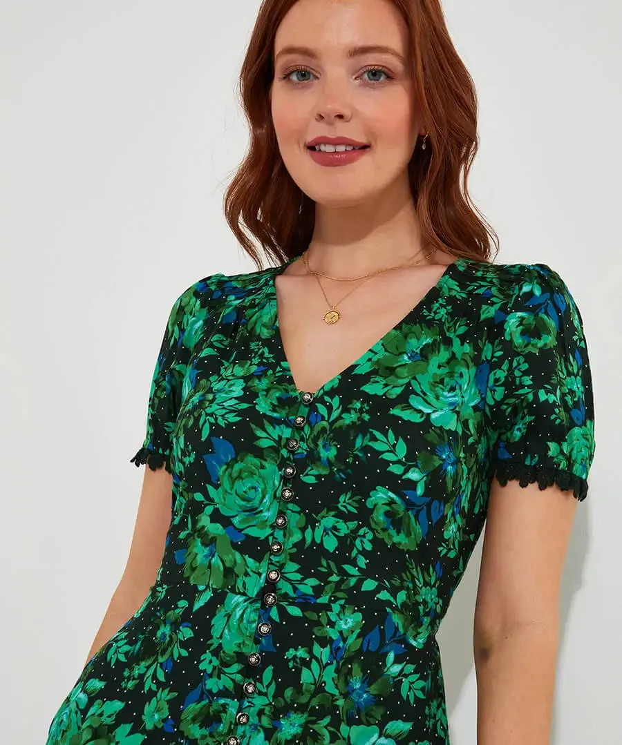 Joe Browns 14 Green Daisy Dreams Dress