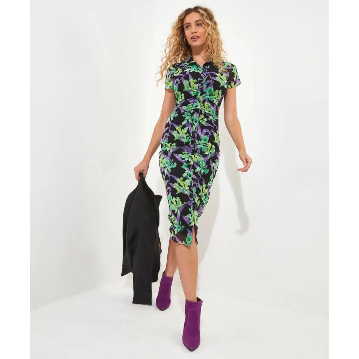 Joe Browns 16 Multi-Coloured Marvellous Mesh Dress