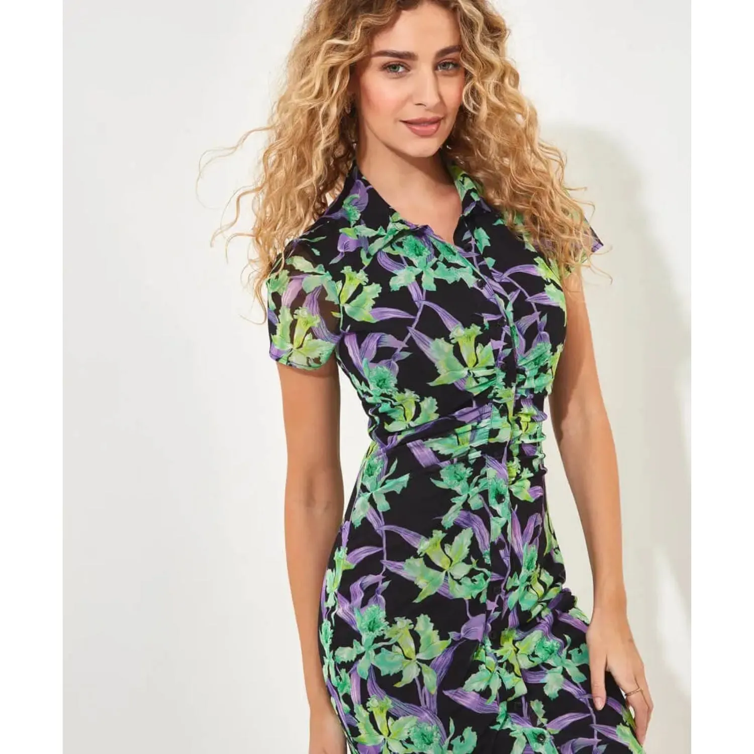 Joe Browns 16 Multi-Coloured Marvellous Mesh Dress