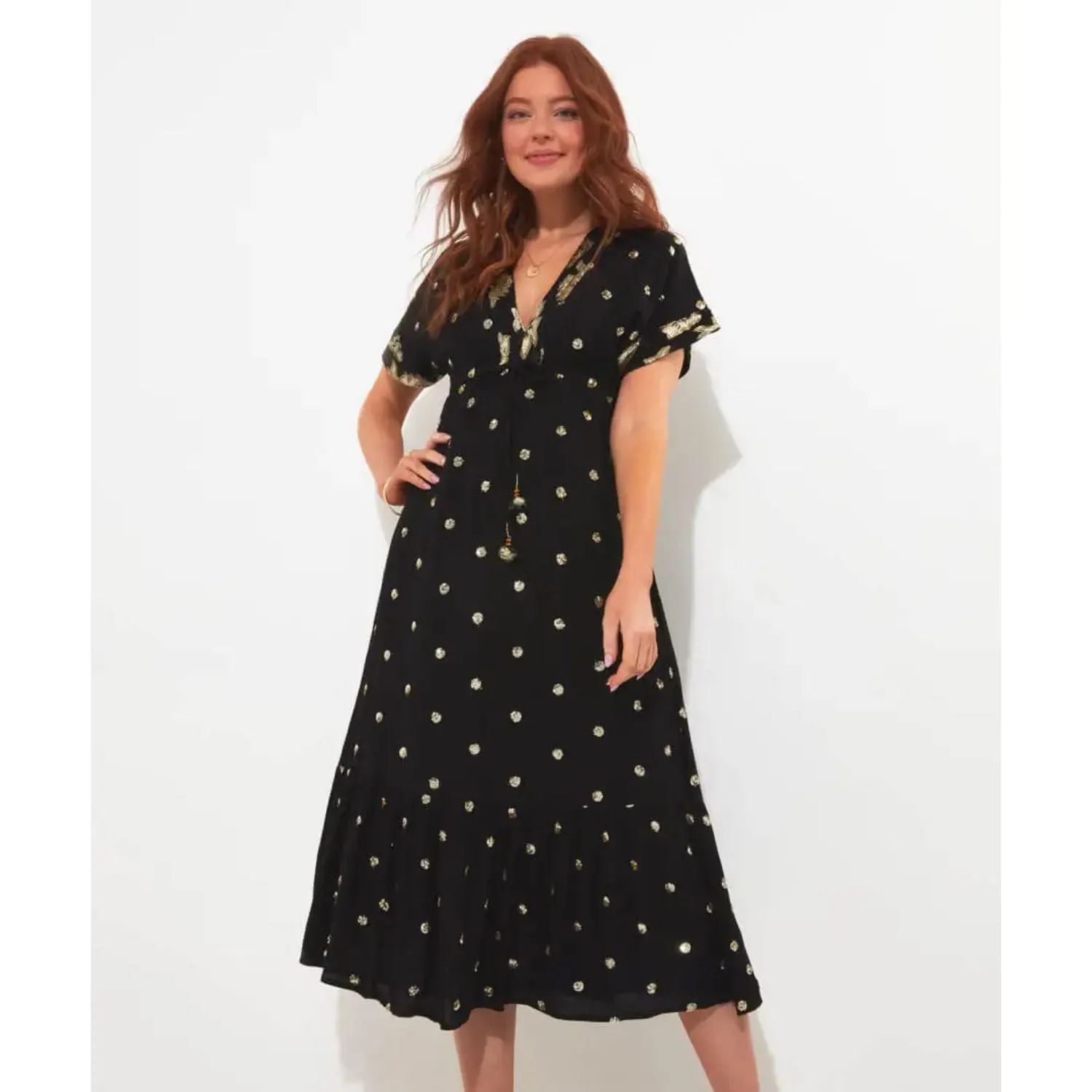 Joe Browns 16/10 Black Sophia Sparkle Dress