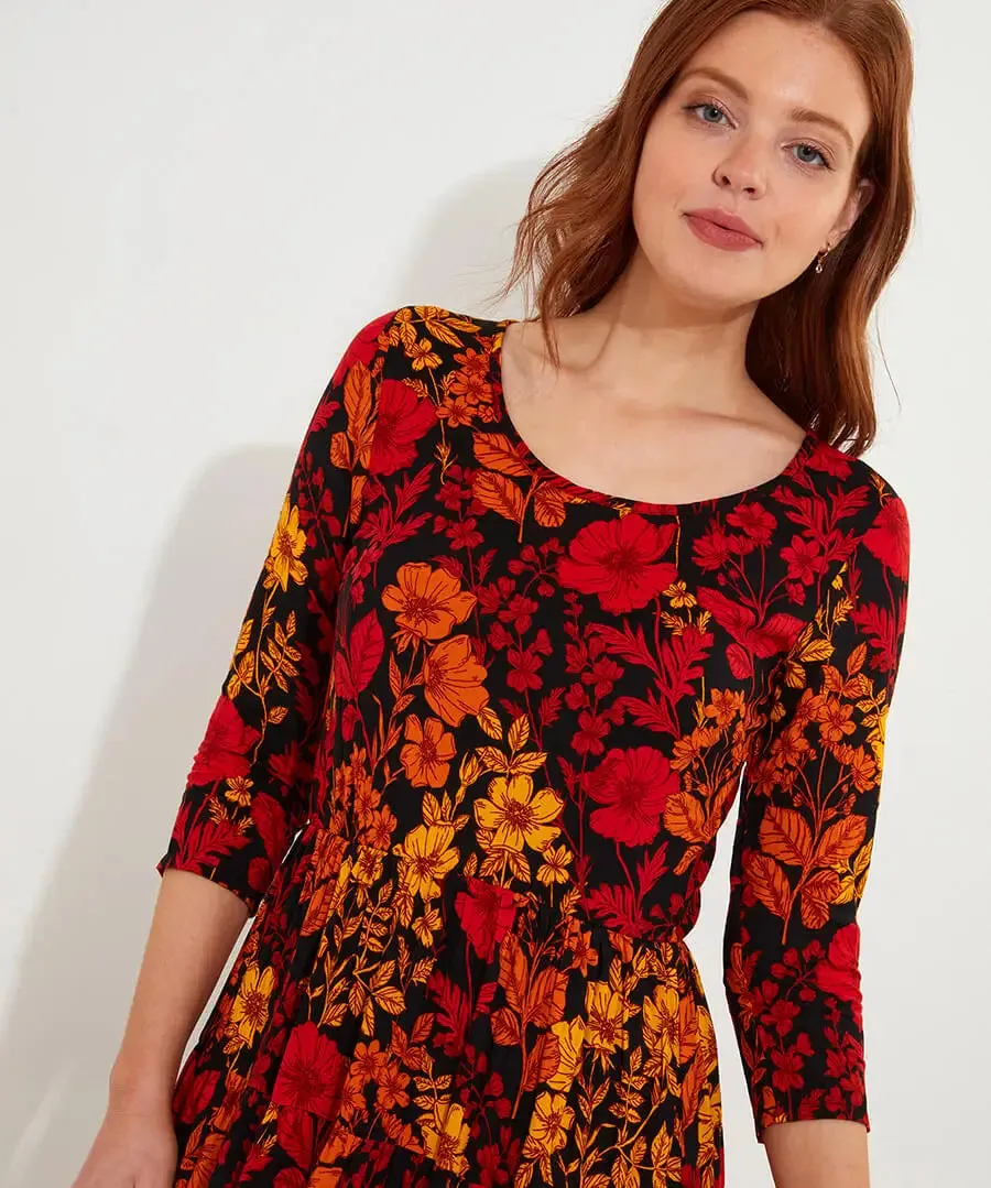 Joe Browns 18 Black Rebecca Crinkle Dress