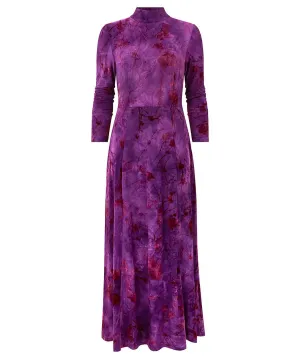 Joe Browns Womens Purple Flocked Jersey Dress - Truly Remarkable Design