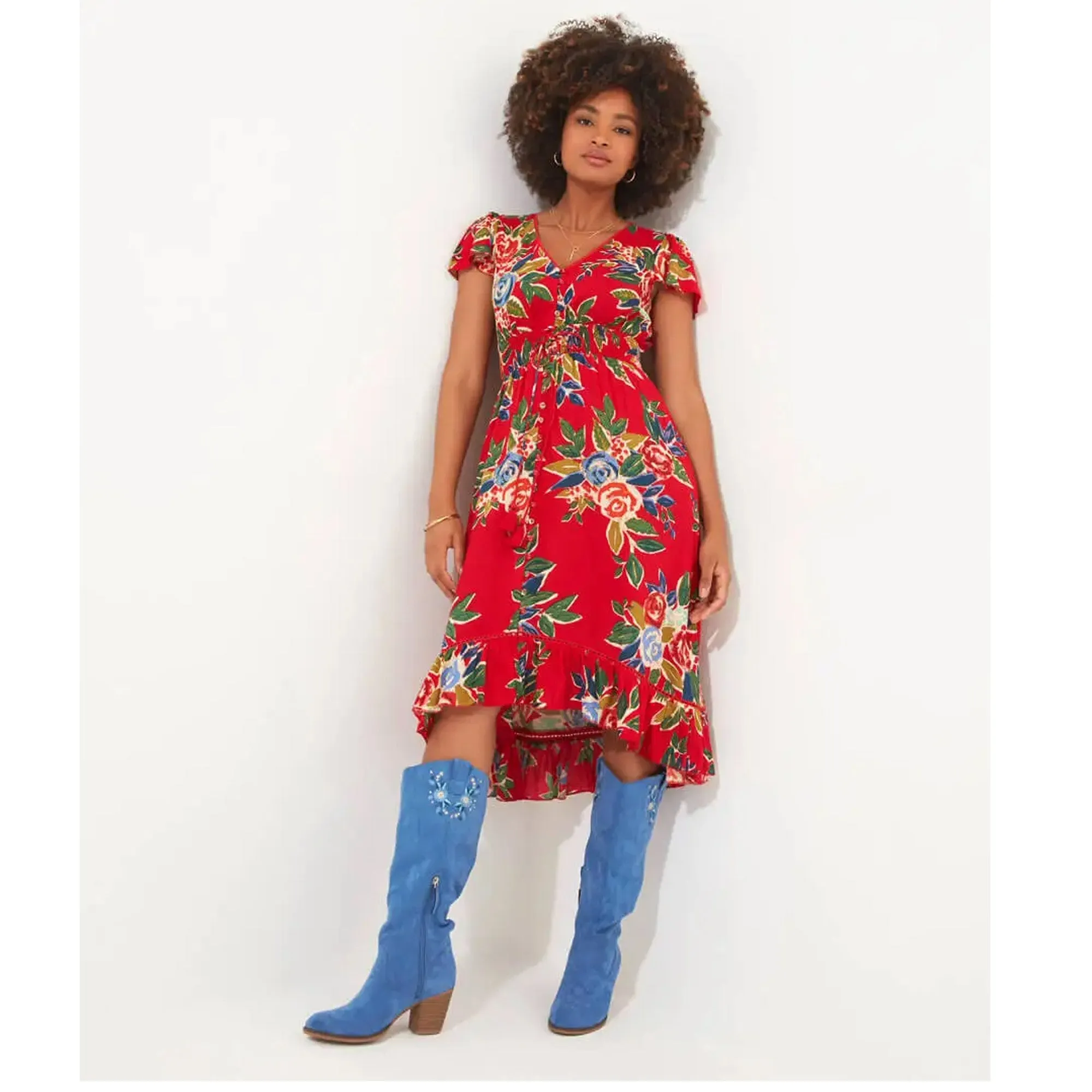 Joe Browns 8 Red Beautiful Belle Dress