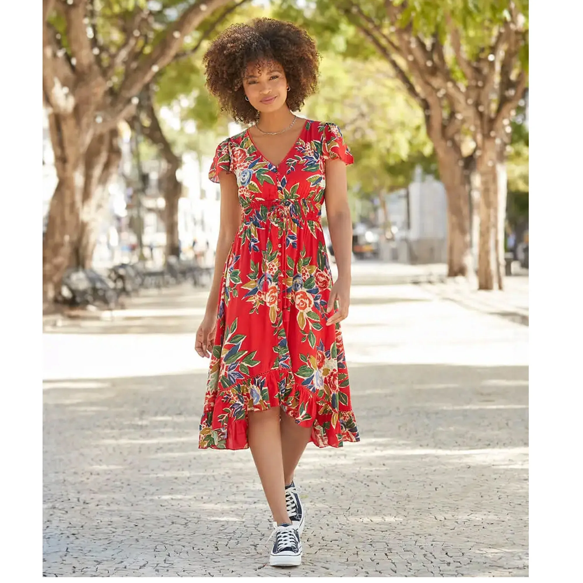 Joe Browns 8 Red Beautiful Belle Dress