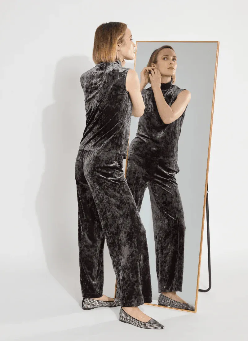 Lysse 10-3259-M8 Shay Crushed Velvet Suit Pant (30" Inseam)