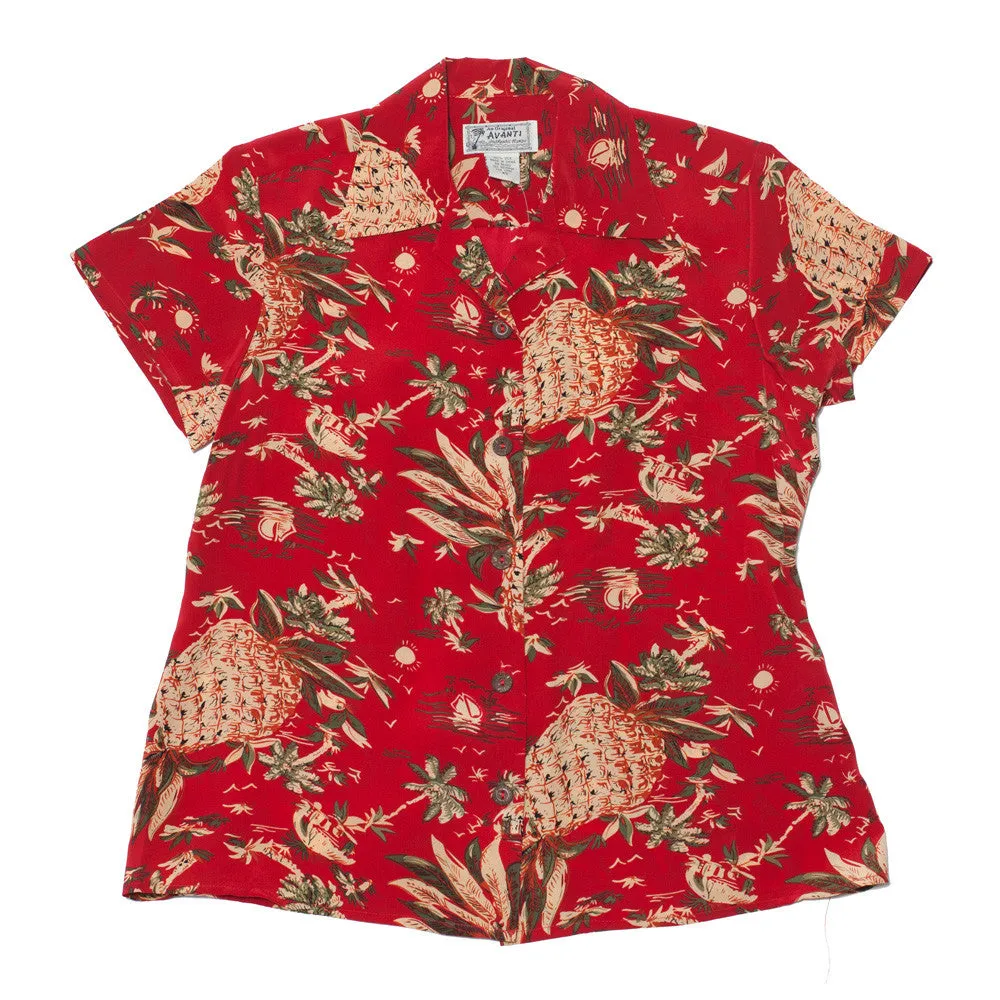 Pineapple Hut (Women's Shirt) - Red