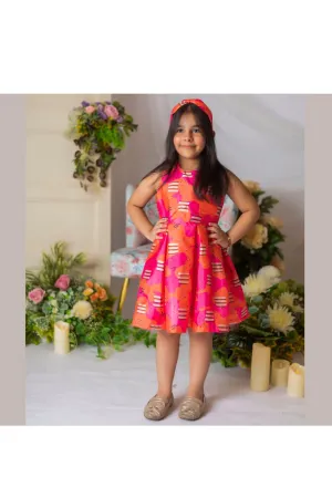 Pink Candy Printed Dress