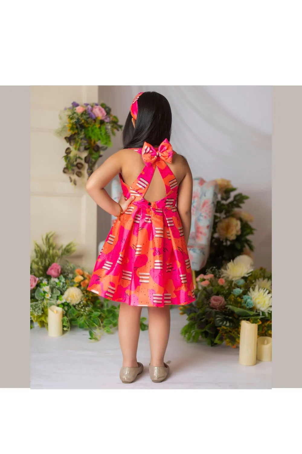 Pink Candy Printed Dress