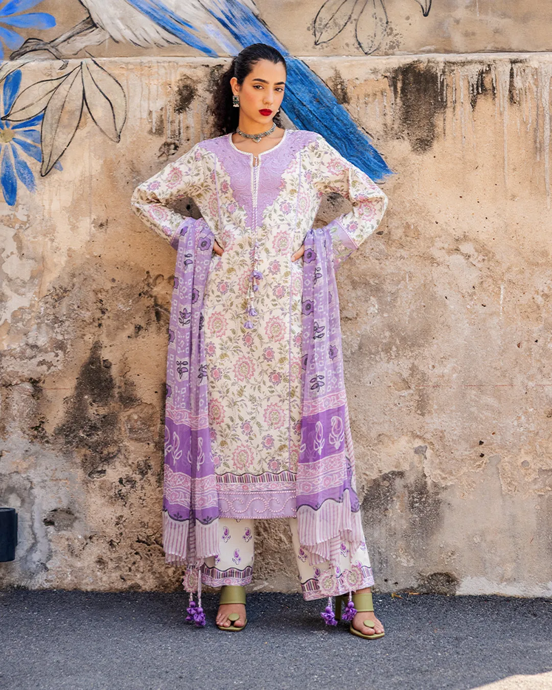 Roheenaz Taneez Block Print Lawn – Kiana