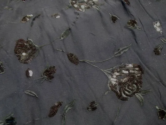 Sequin Embroidered Chiffon