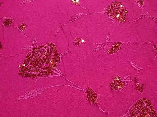 Sequin Embroidered Chiffon