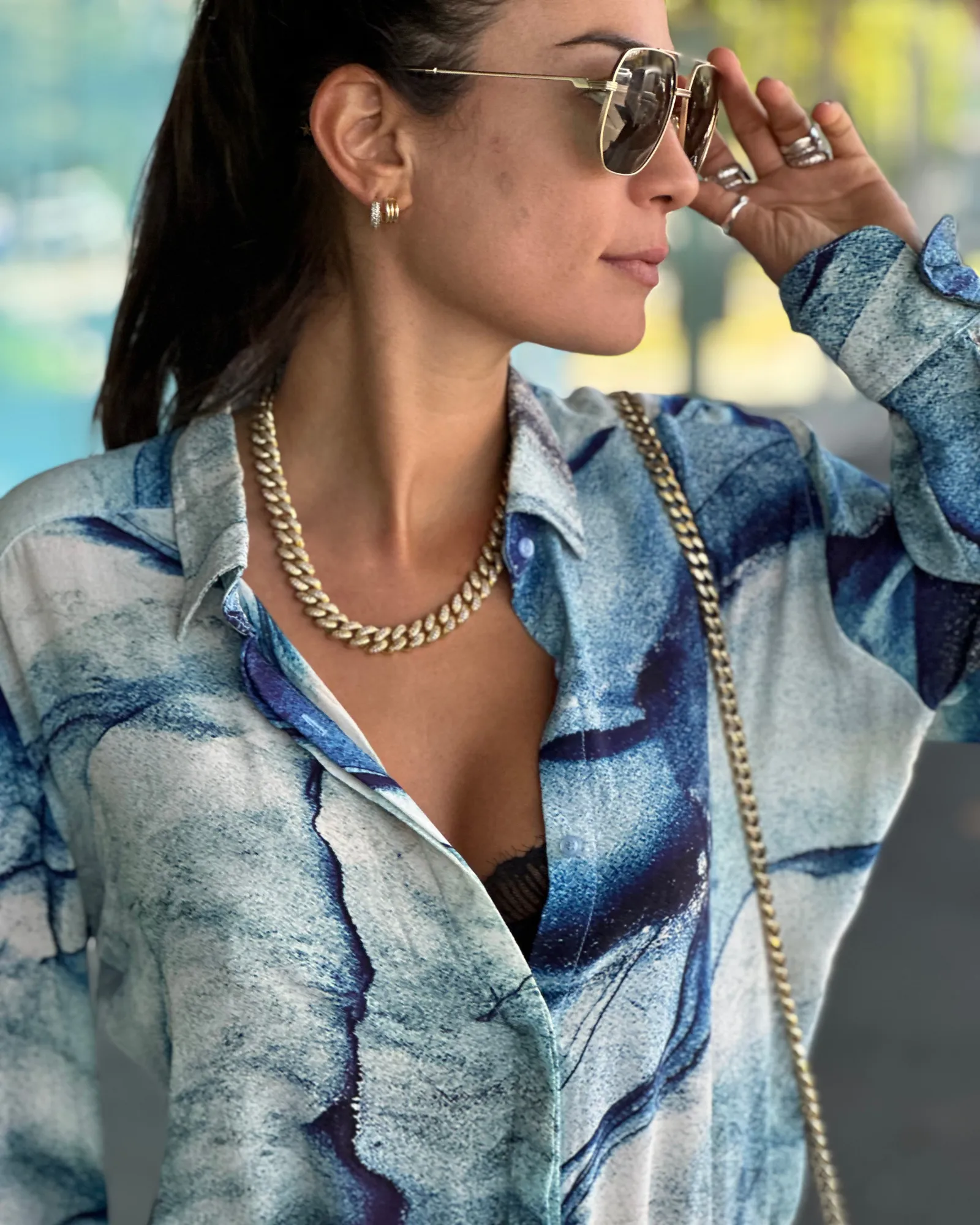 Smoked Marble Silk Shirt
