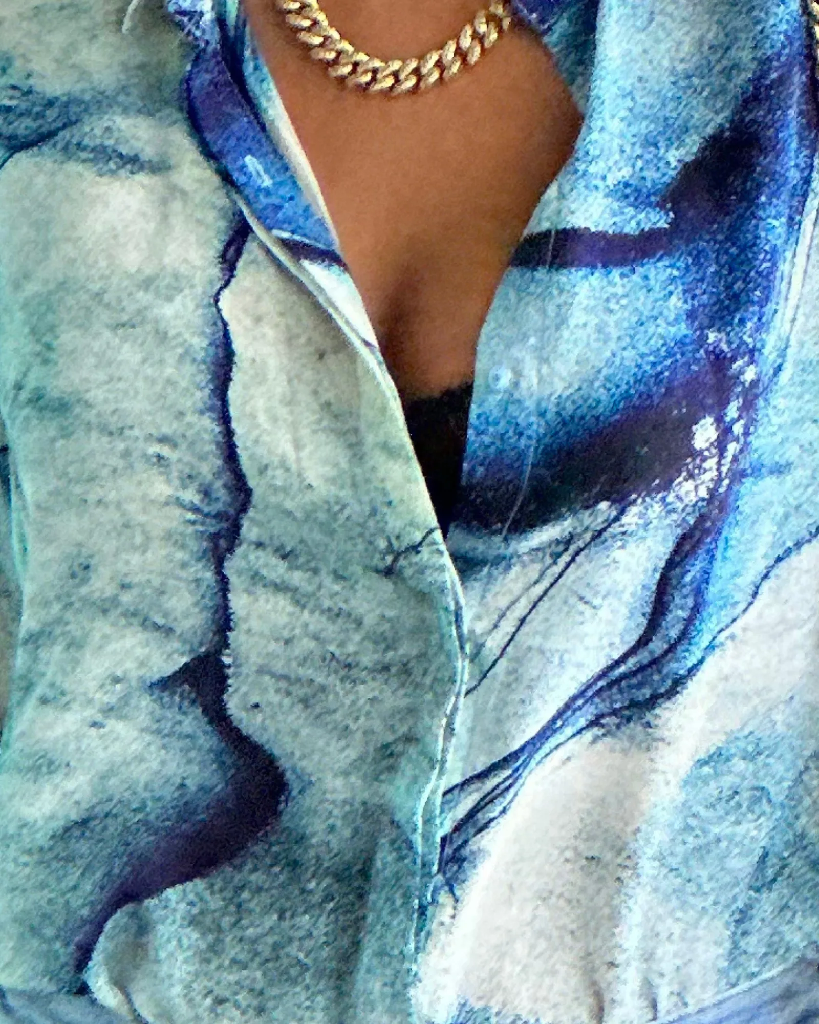 Smoked Marble Silk Shirt