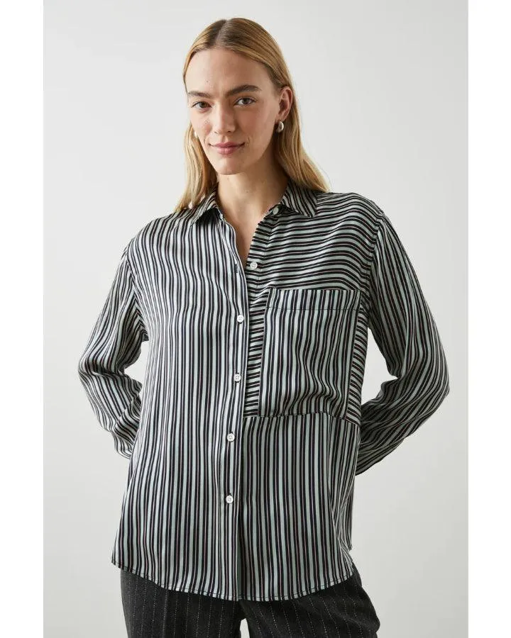 Spencer Aspen Stripe Silk Shirt