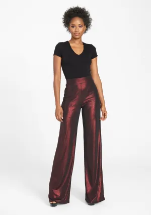 Tall Metallic Wide Leg Pant