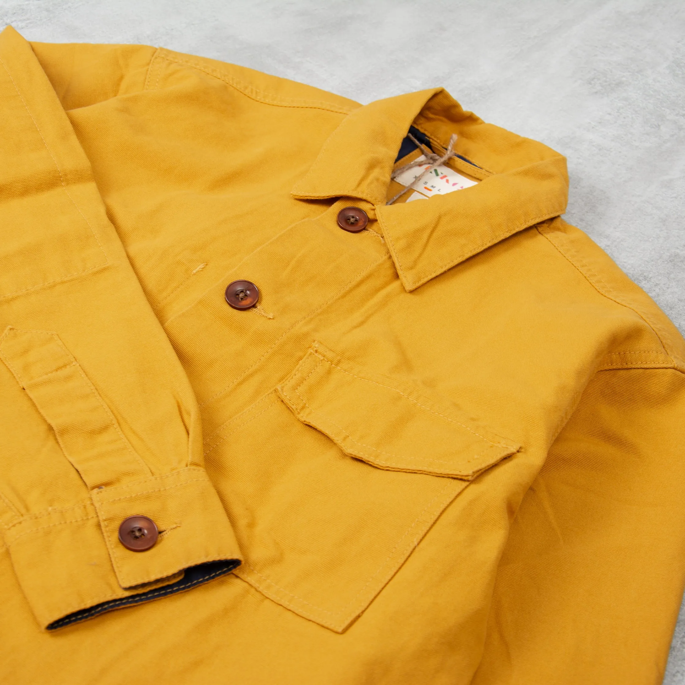 Uskees 3003 Button Single Pocket Shirt - Yellow
