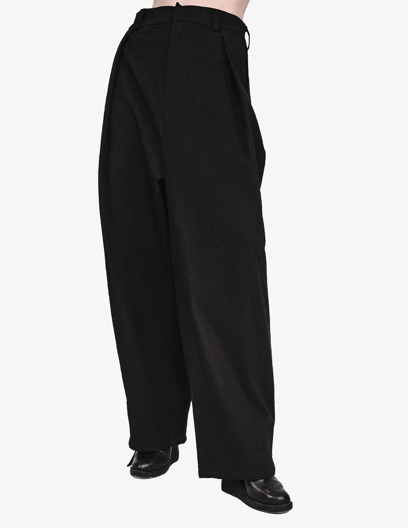Wide-Leg Denim Pants