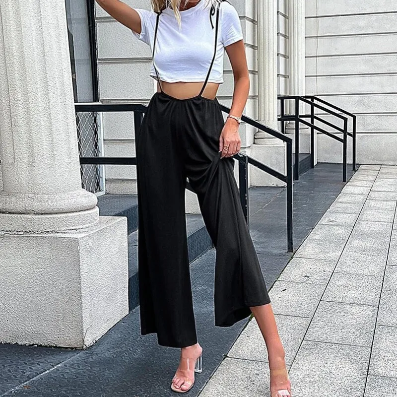 Wide Leg Summer Jumpsuit Pants