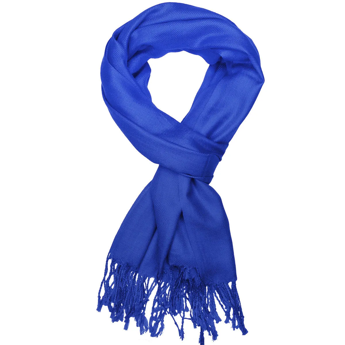 Women's Soft Solid Color Pashmina Shawl Wrap Scarf - Royal